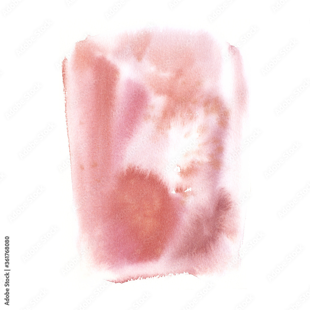 Hand drawn watercolor wash in pale tender pink Hand drawn watercolor wash in pale tender pink