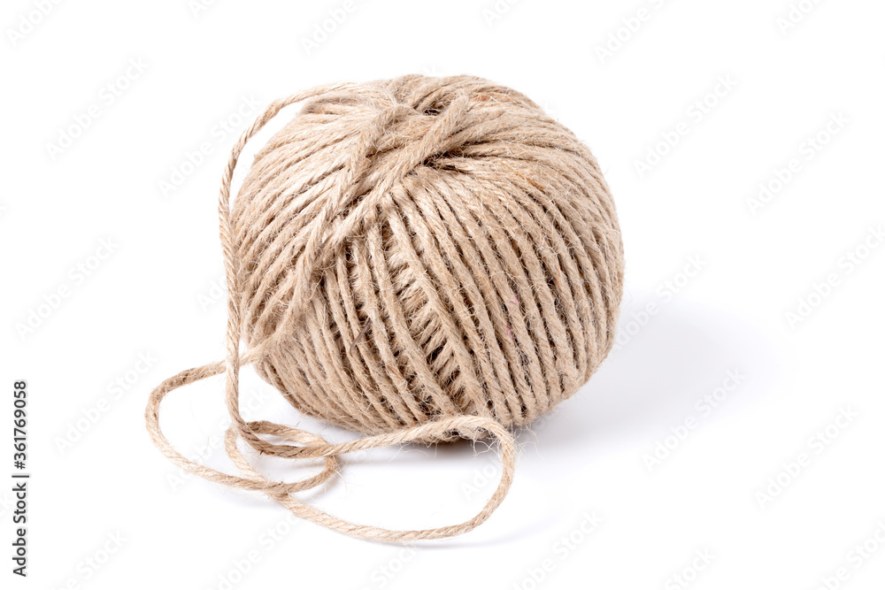 Clew of twine Isolated on a white background. Clew of twine Isolated on a white background.