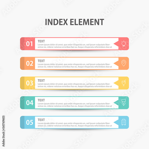 Presentation business infographics template. Vector illustration.
