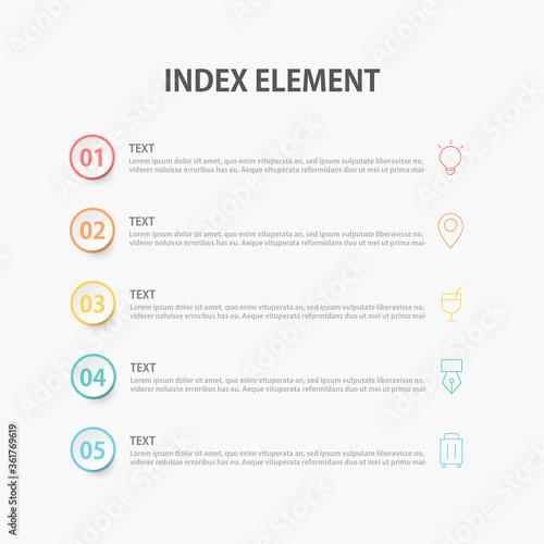 Presentation business infographics template. Vector illustration.
