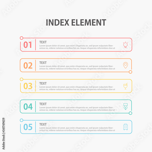 Presentation business infographics template. Vector illustration.
