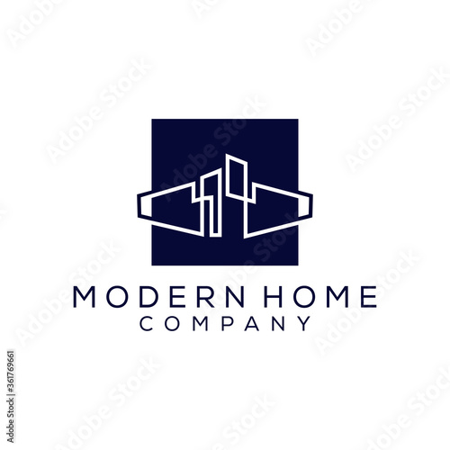 modern home logo vector illustrator