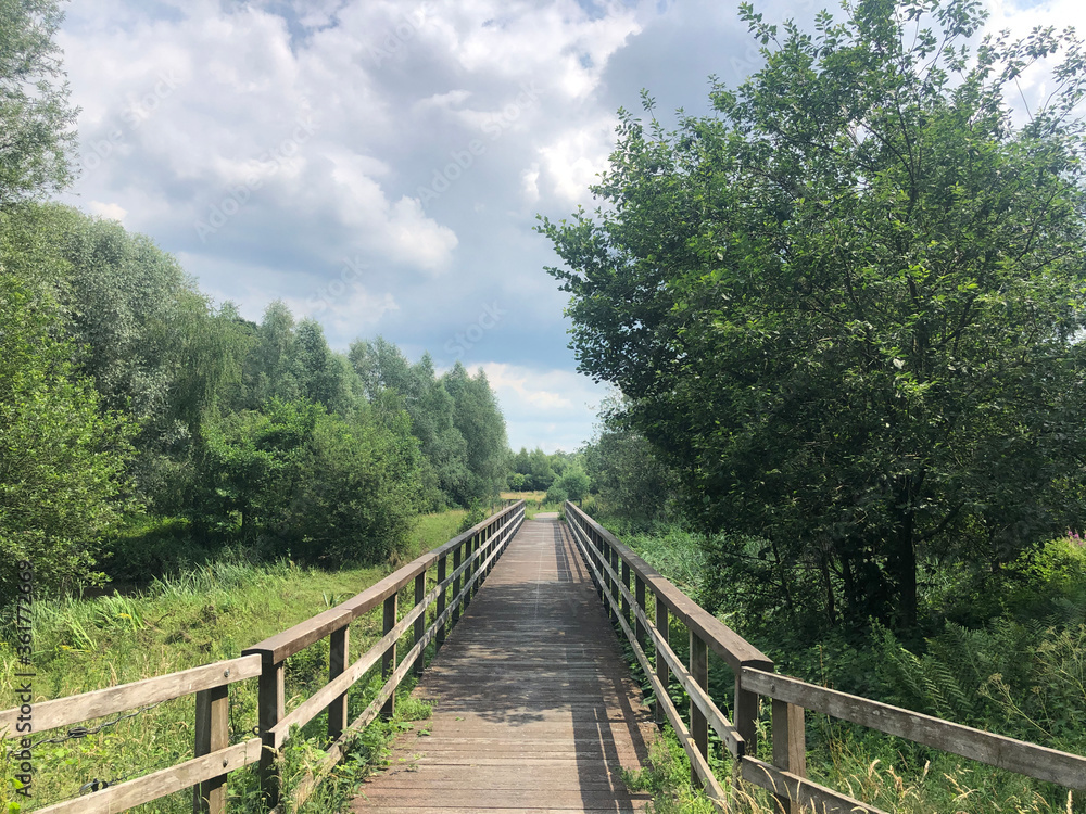 Bridge over the Beneden Regge river in Overijssel