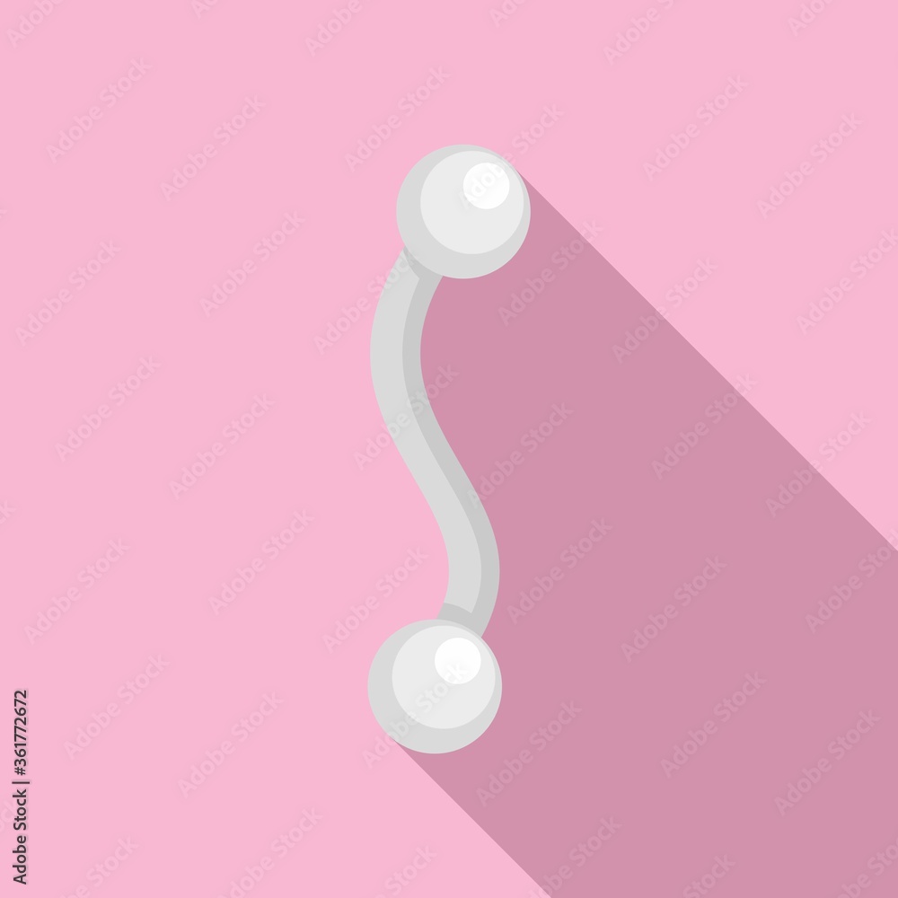 Tongue piercing icon. Flat illustration of tongue piercing vector icon for web design Tongue piercing icon. Flat illustration of tongue piercing vector icon for web design