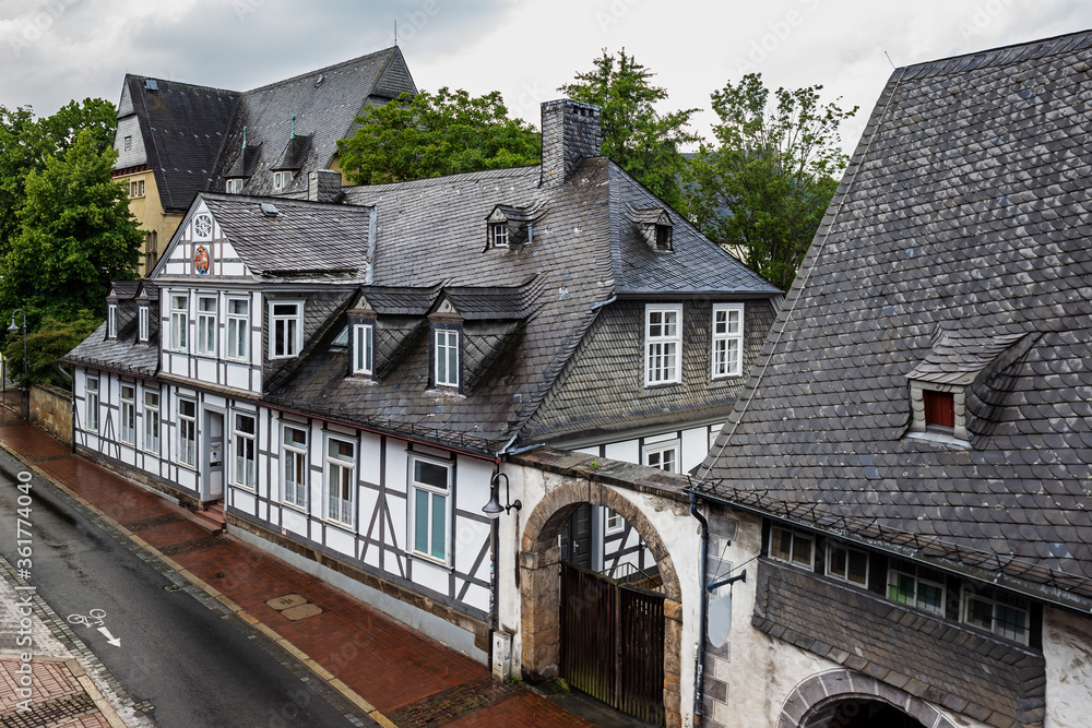 Half-timbered houses in the streets of Goslar in Lower Saxony, Germany Half-timbered houses in the streets of Goslar in Lower Saxony, Germany