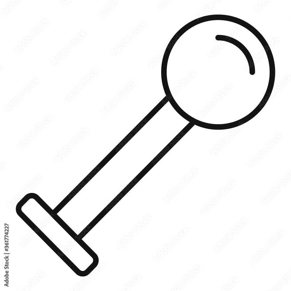 Ball piercing icon. Outline ball piercing vector icon for web design isolated on white background Ball piercing icon. Outline ball piercing vector icon for web design isolated on white background