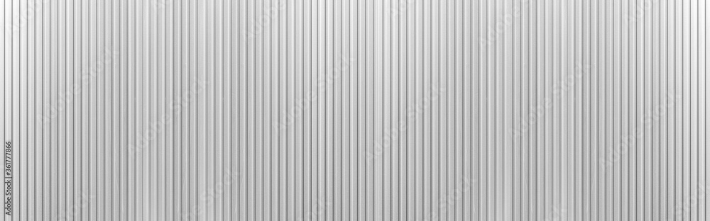 Panorama of White Corrugated metal background and texture surface or galvanize steel Panorama of White Corrugated metal background and texture surface or galvanize steel