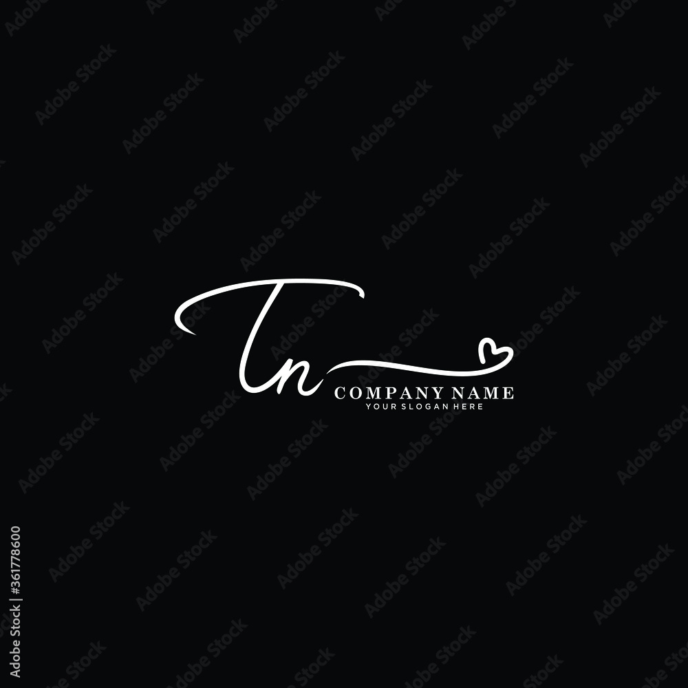 TN initials signature logo. Handwriting logo vector templates. Hand drawn Calligraphy lettering Vector illustration.
TN initials signature logo. Handwriting logo vector templates. Hand drawn Calligraphy lettering Vector illustration.