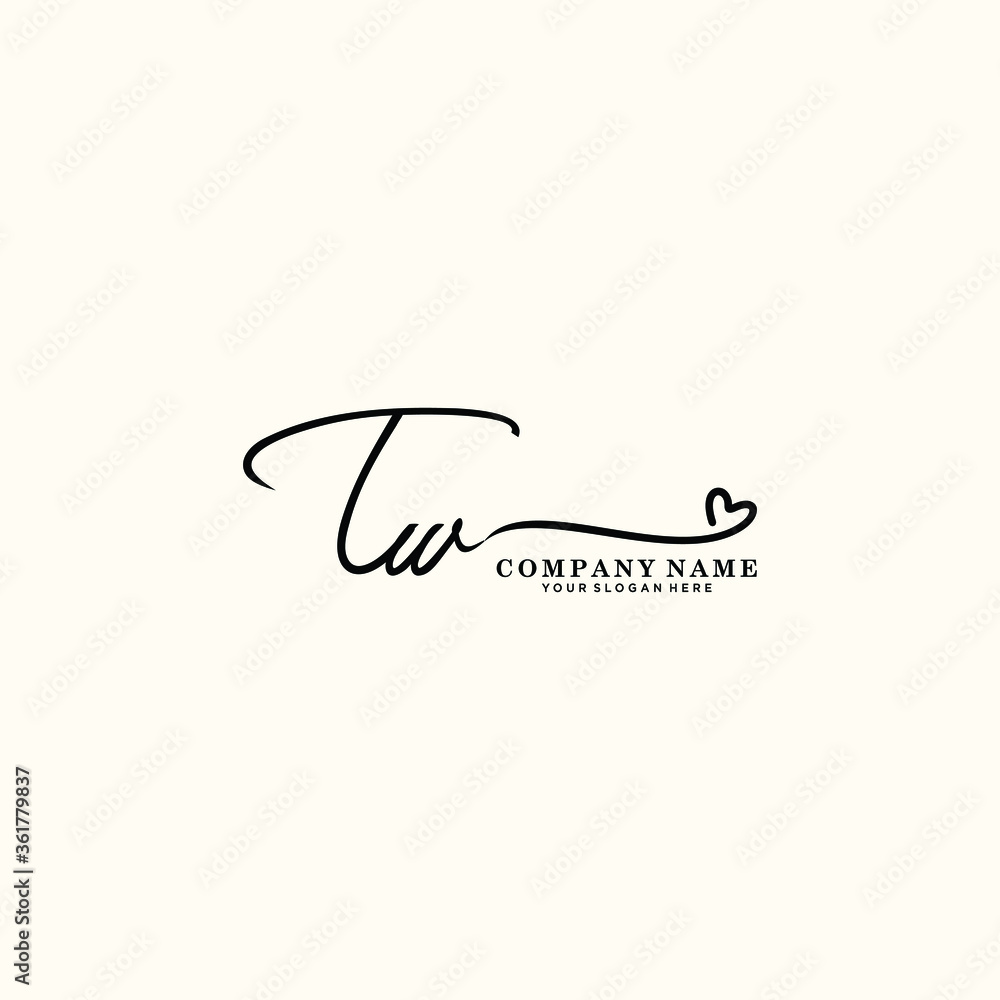 TW initials signature logo. Handwriting logo vector templates. Hand drawn Calligraphy lettering Vector illustration.
TW initials signature logo. Handwriting logo vector templates. Hand drawn Calligraphy lettering Vector illustration.