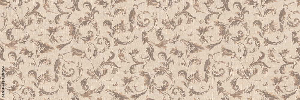 Seamless pattern with leaves. Floral pattern for wallpaper or fabric. Canvas background. Seamless pattern with leaves. Floral pattern for wallpaper or fabric. Canvas background.
