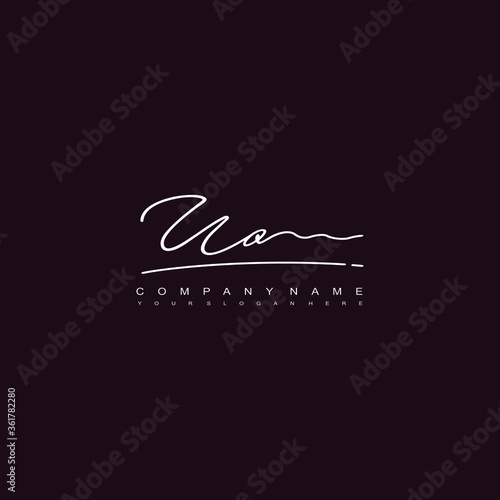UO initials signature logo. Handwriting logo vector templates. Hand drawn Calligraphy lettering Vector illustration. 