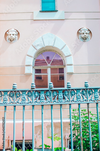 Window of the historical mansion