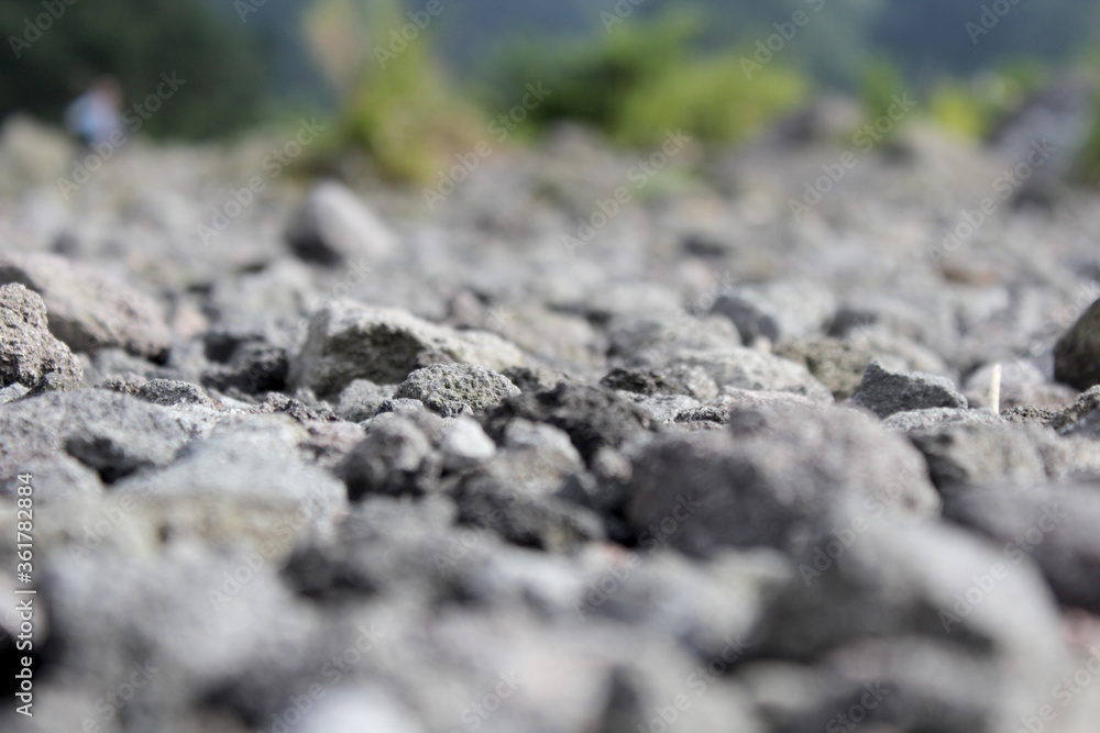 Many pieces of natural grey stone Many pieces of natural grey stone
