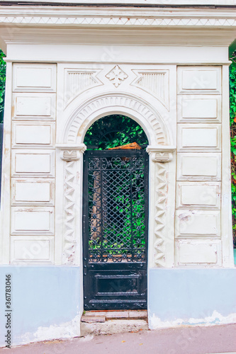 Gate of historical mansion