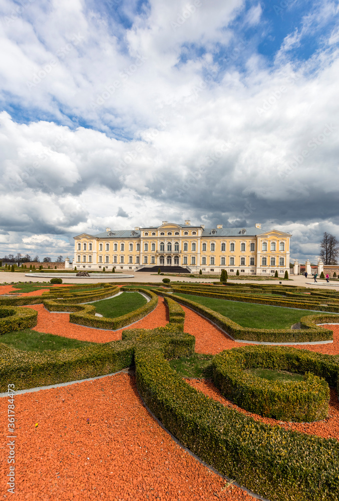 rundale palace near riga,estonia