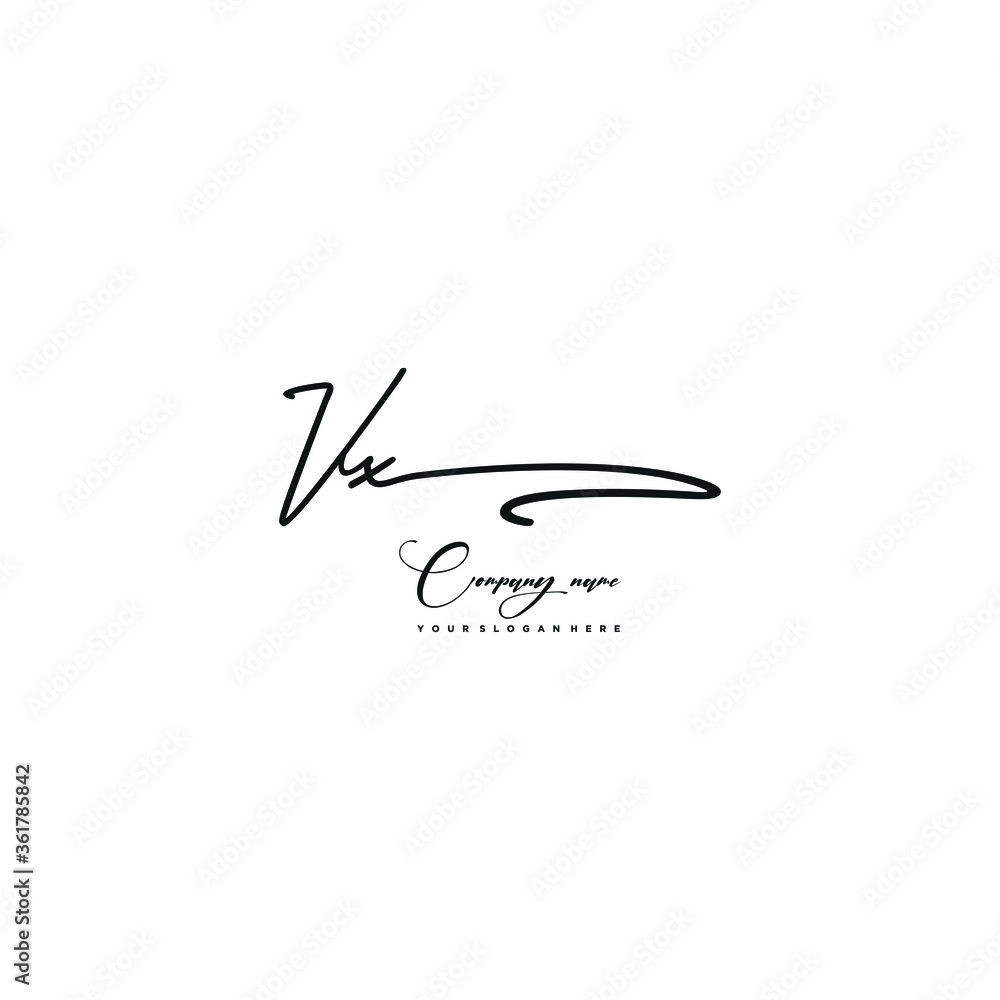 VX initials signature logo. Handwriting logo vector templates. Hand drawn Calligraphy lettering Vector illustration.
VX initials signature logo. Handwriting logo vector templates. Hand drawn Calligraphy lettering Vector illustration.