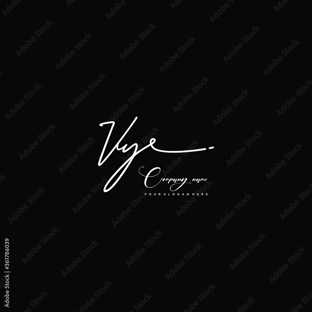 VY initials signature logo. Handwriting logo vector templates. Hand drawn Calligraphy lettering Vector illustration.
VY initials signature logo. Handwriting logo vector templates. Hand drawn Calligraphy lettering Vector illustration.