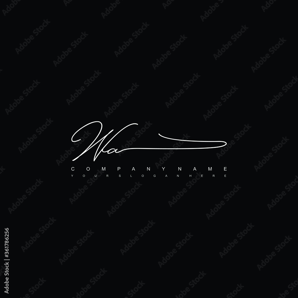 WA initials signature logo. Handwriting logo vector templates. Hand drawn Calligraphy lettering Vector illustration.
WA initials signature logo. Handwriting logo vector templates. Hand drawn Calligraphy lettering Vector illustration.