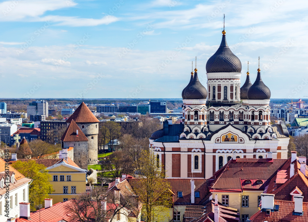 The downtown of Tallinn, Estonia