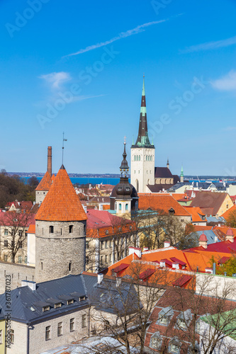 The downtown of Tallinn, Estonia