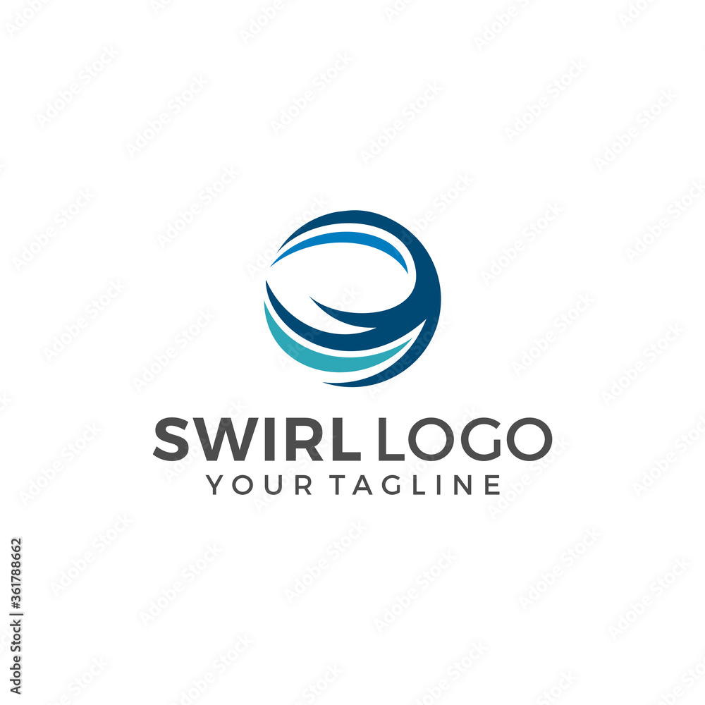 Abstract Circle Swirl Logo Template Illustration Design Abstract Circle Swirl Logo Template Illustration Design