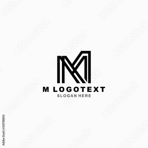 M Letter Logo Template, Logo Icons, Letter Icons