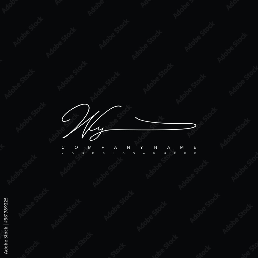 WY initials signature logo. Handwriting logo vector templates. Hand drawn Calligraphy lettering Vector illustration.
WY initials signature logo. Handwriting logo vector templates. Hand drawn Calligraphy lettering Vector illustration.