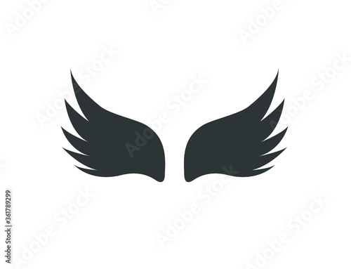 Wallpaper Mural Wings icon. Vector wings vector design.  Torontodigital.ca