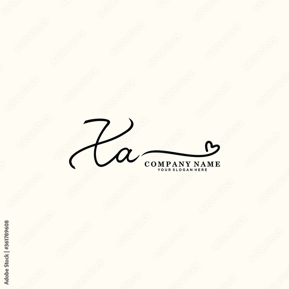 XA initials signature logo. Handwriting logo vector templates. Hand drawn Calligraphy lettering Vector illustration.
XA initials signature logo. Handwriting logo vector templates. Hand drawn Calligraphy lettering Vector illustration.