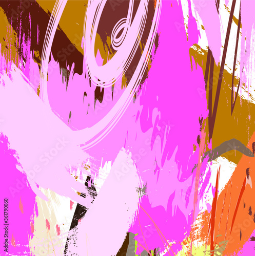 Abstract colorful  paint brush and  scribble lines pattern background. colorful  nice brush strokes and hand drawn background.  beautiful grunge and stripes  background. cute kids sketch drawing