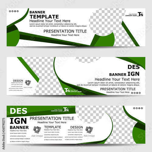 Horizontal banner template design.
Design a standard size and simple template for business and advertising.