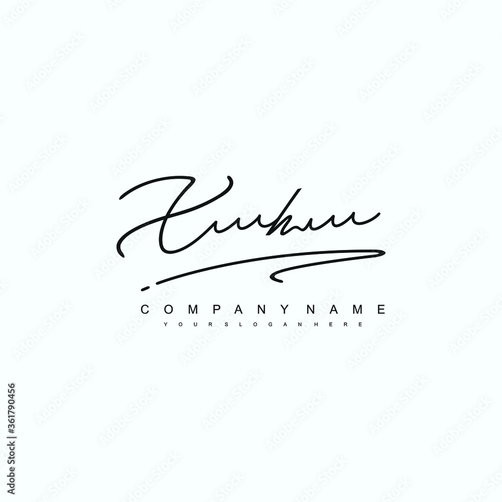 XH initials signature logo. Handwriting logo vector templates. Hand drawn Calligraphy lettering Vector illustration. XH initials signature logo. Handwriting logo vector templates. Hand drawn Calligraphy lettering Vector illustration.