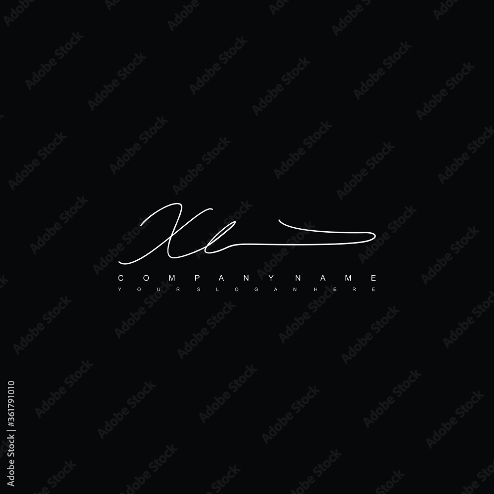 XL initials signature logo. Handwriting logo vector templates. Hand drawn Calligraphy lettering Vector illustration.
XL initials signature logo. Handwriting logo vector templates. Hand drawn Calligraphy lettering Vector illustration.