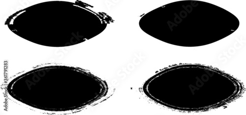 Grunge post Stamps Collection, Circles. Banners, Insignias , Logos, Icons, Labels and Badges Set . vector distress textures.blank shapes.