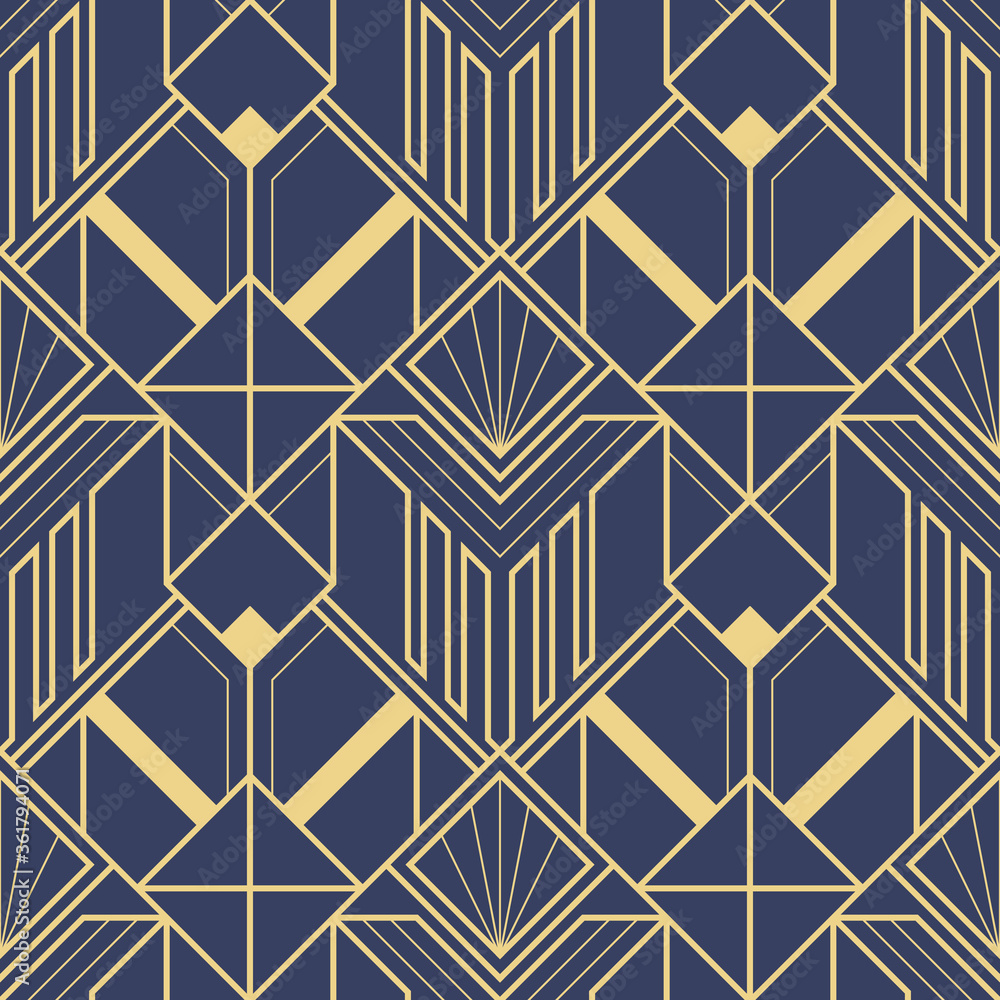 Abstract art deco geometric pattern vector Abstract art deco geometric pattern vector