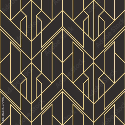 Abstract art deco geometric pattern vector