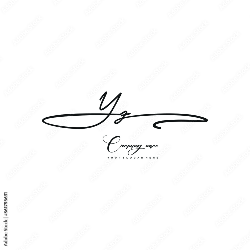 YZ initials signature logo. Handwriting logo vector templates. Hand drawn Calligraphy lettering Vector illustration.
YZ initials signature logo. Handwriting logo vector templates. Hand drawn Calligraphy lettering Vector illustration.