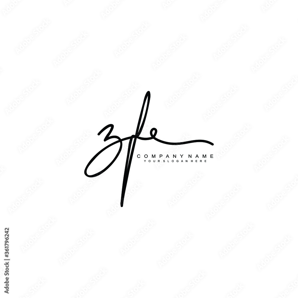 ZF initials signature logo. Handwriting logo vector templates. Hand drawn Calligraphy lettering Vector illustration.
ZF initials signature logo. Handwriting logo vector templates. Hand drawn Calligraphy lettering Vector illustration.