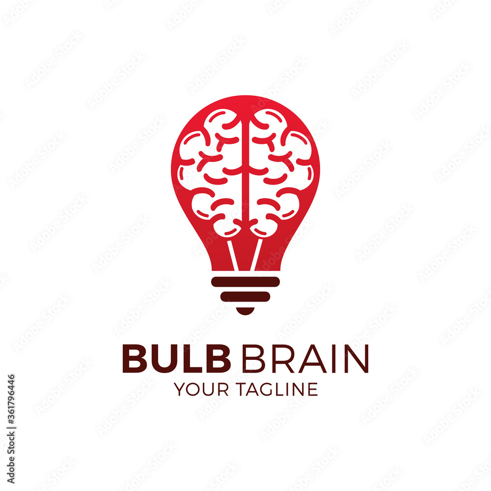 brain bulb icon symbol design. creative idea logo designs template brain bulb icon symbol design. creative idea logo designs template