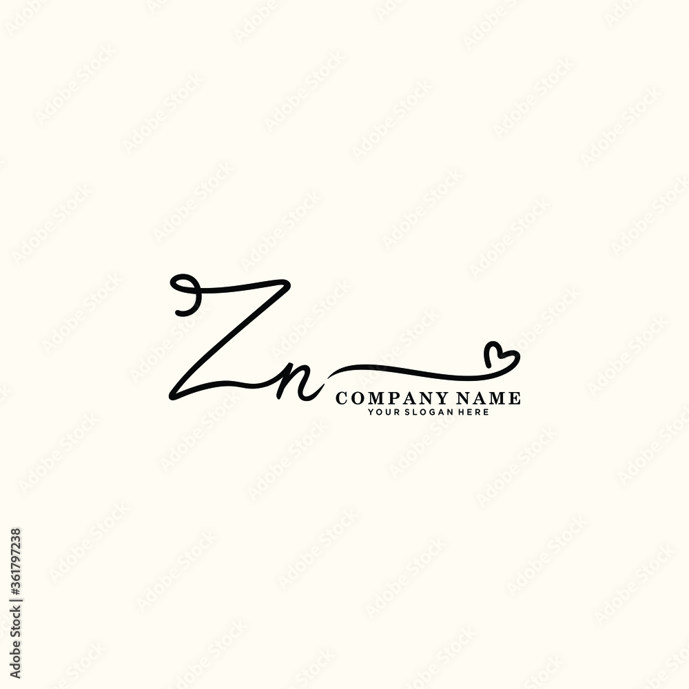 ZN initials signature logo. Handwriting logo vector templates. Hand drawn Calligraphy lettering Vector illustration.
ZN initials signature logo. Handwriting logo vector templates. Hand drawn Calligraphy lettering Vector illustration.