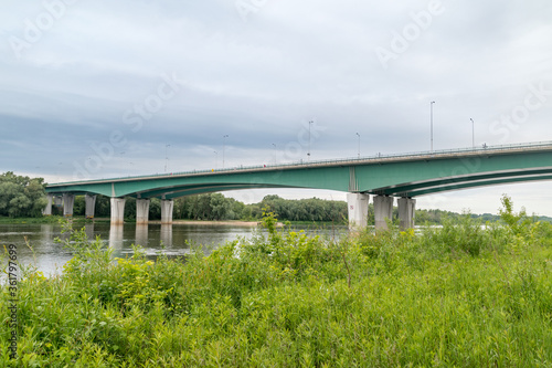 Obraz na płótnie Maria Sklodowska-Curie Bridge, Warsaw, Poland.
