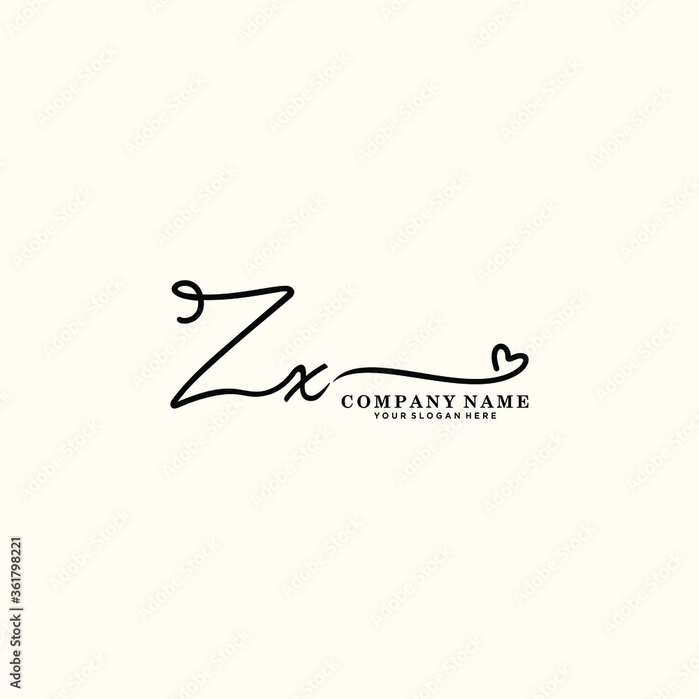 ZX initials signature logo. Handwriting logo vector templates. Hand drawn Calligraphy lettering Vector illustration.
ZX initials signature logo. Handwriting logo vector templates. Hand drawn Calligraphy lettering Vector illustration.