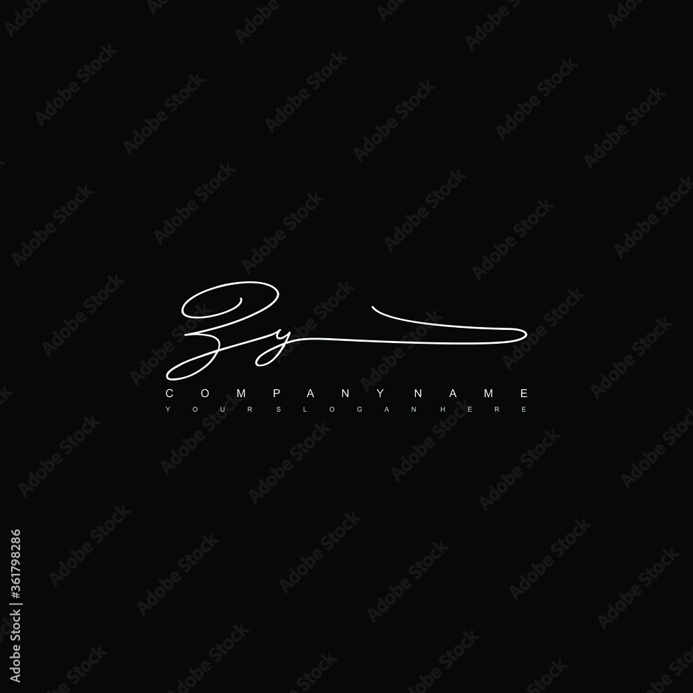 ZY initials signature logo. Handwriting logo vector templates. Hand drawn Calligraphy lettering Vector illustration.
ZY initials signature logo. Handwriting logo vector templates. Hand drawn Calligraphy lettering Vector illustration.