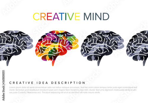 Creative mind concept illustration