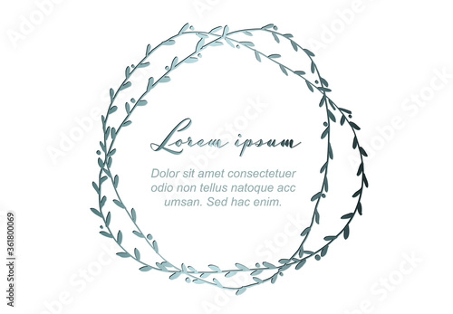 Minimalist silver floral flyer