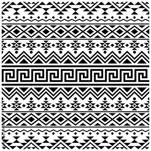 Traditional Seamless Ethnic Pattern texture design vector