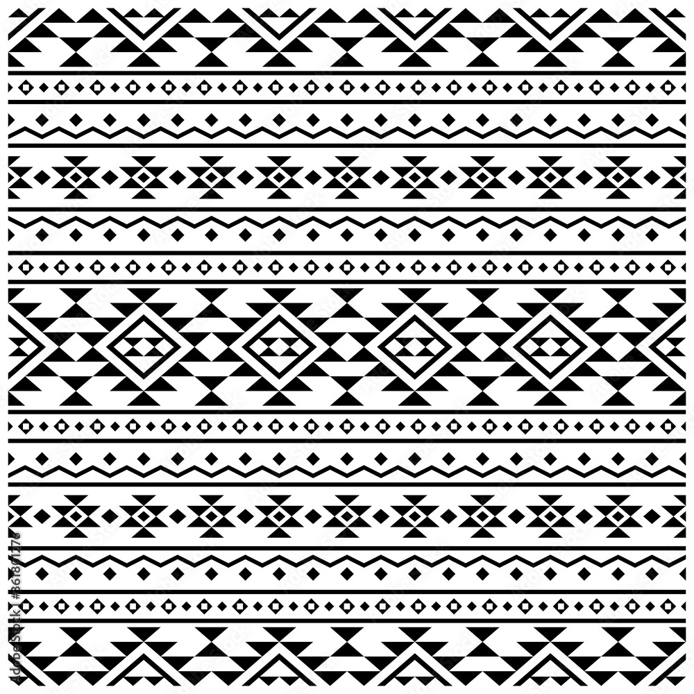 Traditional Seamless Ethnic Pattern texture design vector Traditional Seamless Ethnic Pattern texture design vector