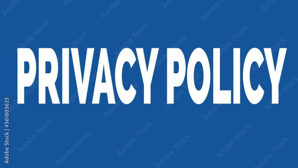 Privacy policy animated words. Kinetic typography. Privacy policy animated words. Kinetic typography.