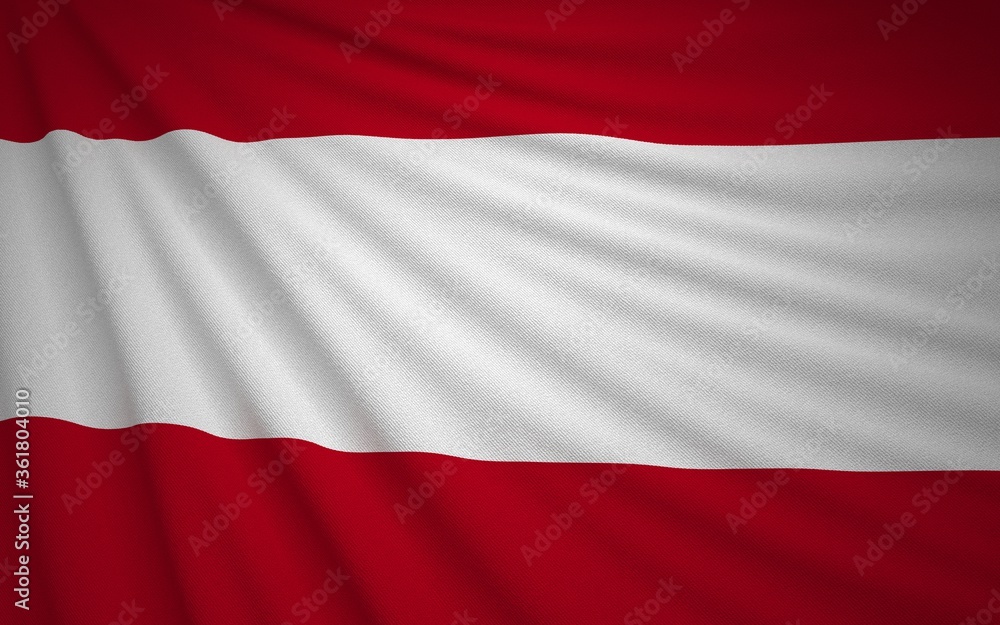Wavy Austrian Flag, Country Flag Wavy Austrian Flag, Country Flag