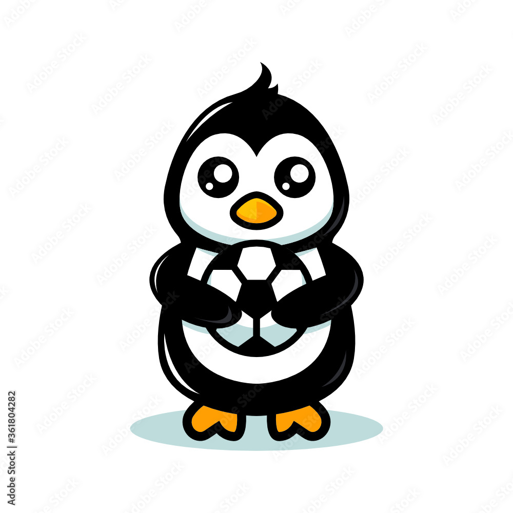 Cute penguin mascot school theme Cute penguin mascot school theme